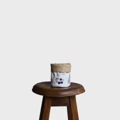 Dekoratif Saksılık JuteBloomXSmall Desenli-Beyaz